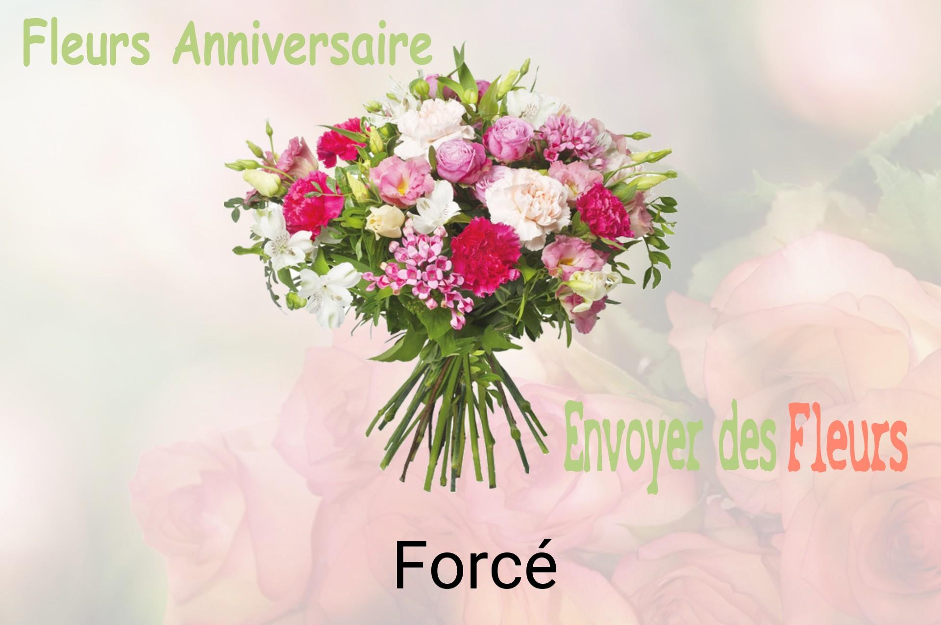 Bouquet de fleurs d’anniversaire livré à Forcé